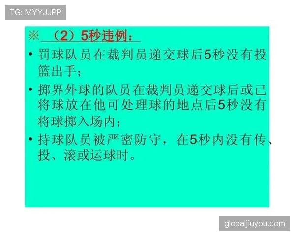 篮球规则解析：五秒违例的定义及发生场景详解